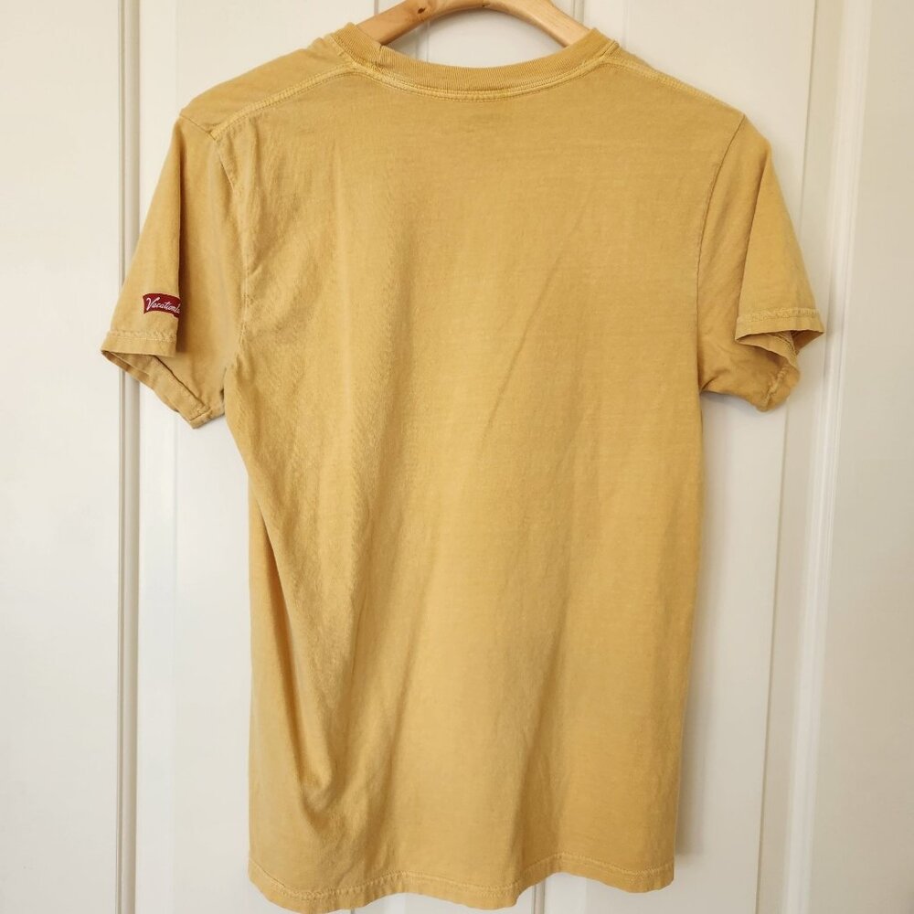 Austin Texas Graphic Tee Shirt Vacationland Mustard Yellow Music Rodeo Soft S - Picture 3 of 8